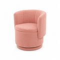Sessel Rosa Rund Bouclé-Stoff 75x65x60 cm
